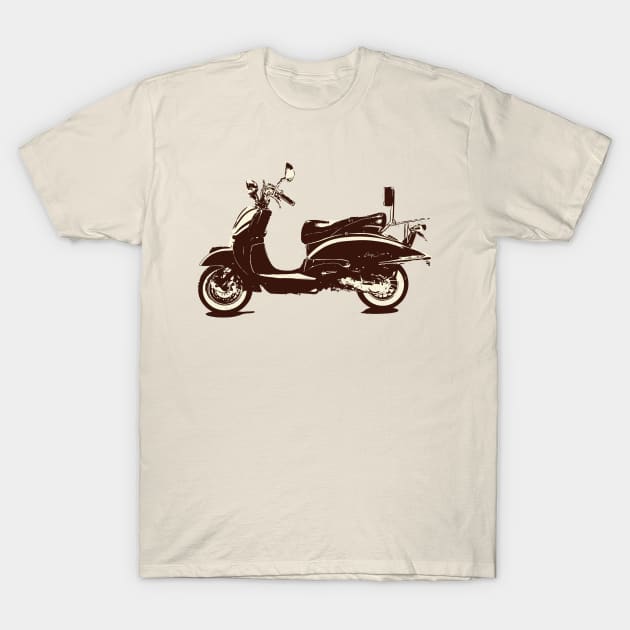 Retro Vintage Scooter T-Shirt by YTdesign